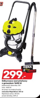 Odkurzacz warsztatowy z gniazdęm 1600 W promocja w Bricomarche