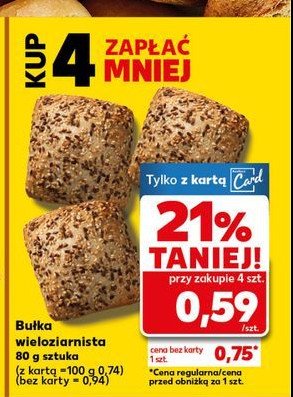 Bułka wieloziarnista promocja w Kaufland