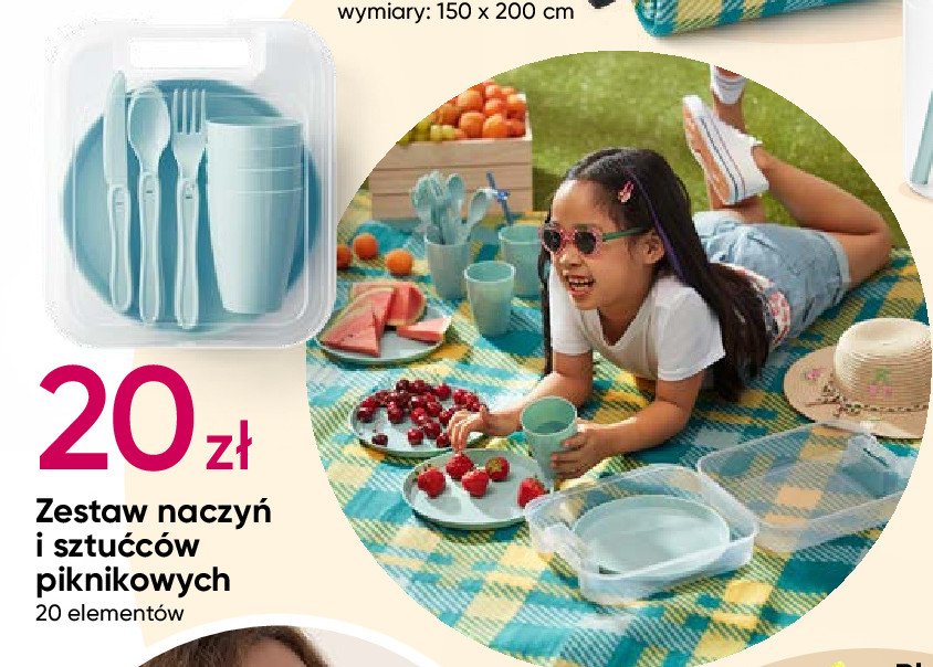 Zestaw naczyń i sztućców piknikowych promocja