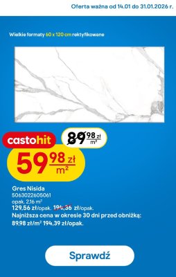 Płytki Gres Nisida promocja w Castorama
