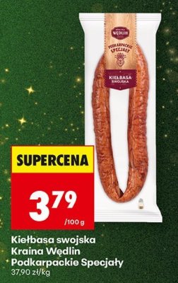 Kiełbasa swojska Podkarpackie Specjały promocja w Biedronka
