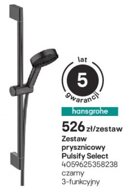 Zestaw prysznicowy Pulsify Select promocja w Castorama