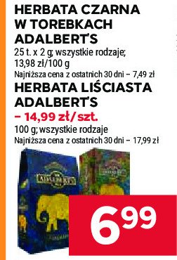 Herbata tropikalna Sir adalbert's tea promocja