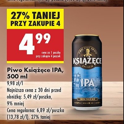 Piwo Książęce ipa promocja w Supeco
