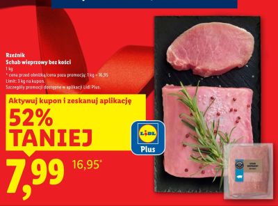 Schab wieprzowy bez kości promocja w Lidl