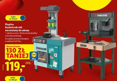 Stół warsztatowy do zabawy promocja w Lidl