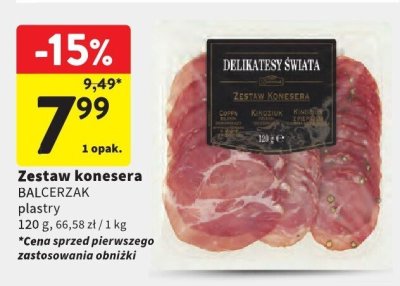 Zestaw konesera plastry Balcerzak promocja w Intermarche