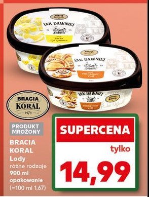 Lody cinnamon roll Bracia koral lody jak dawniej promocja