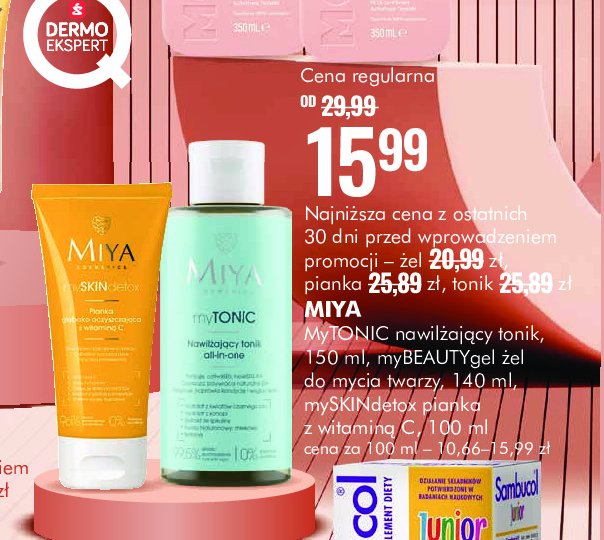 Tonik nawilżający all-in-one Miya Miya cosmetics promocja