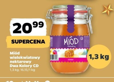 Miód wielokwiatowy nektarowy Dwa Kolory CD promocja w Netto