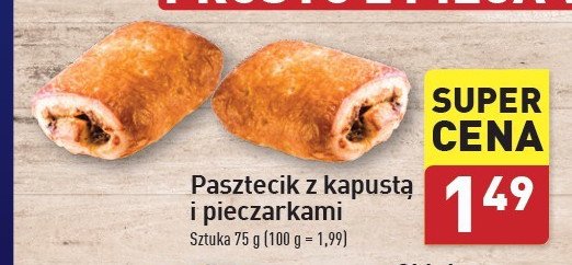 Pasztecik z pieczarkami promocja w Aldi