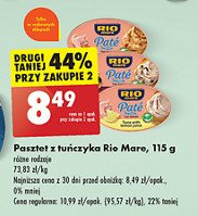 Pasta z tuńczyka z cytryną Rio mare promocja