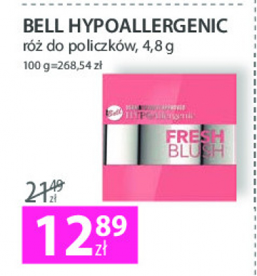 Róż do policzków nr 001 Bell hypoallergenic fresh blush promocja