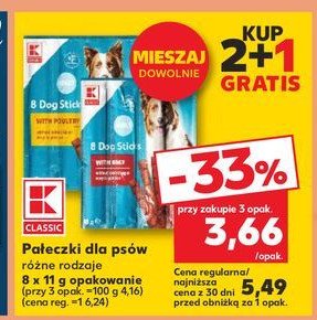 Paluszki mięsne z drobiem K-classic promocja