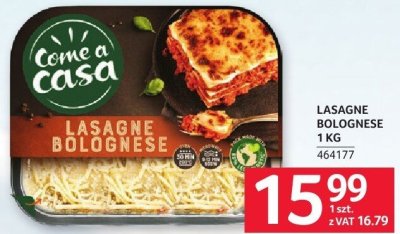 Lasagne bolognese LASAGNE BOLOGNESE 1 kg 464177 promocja w Selgros