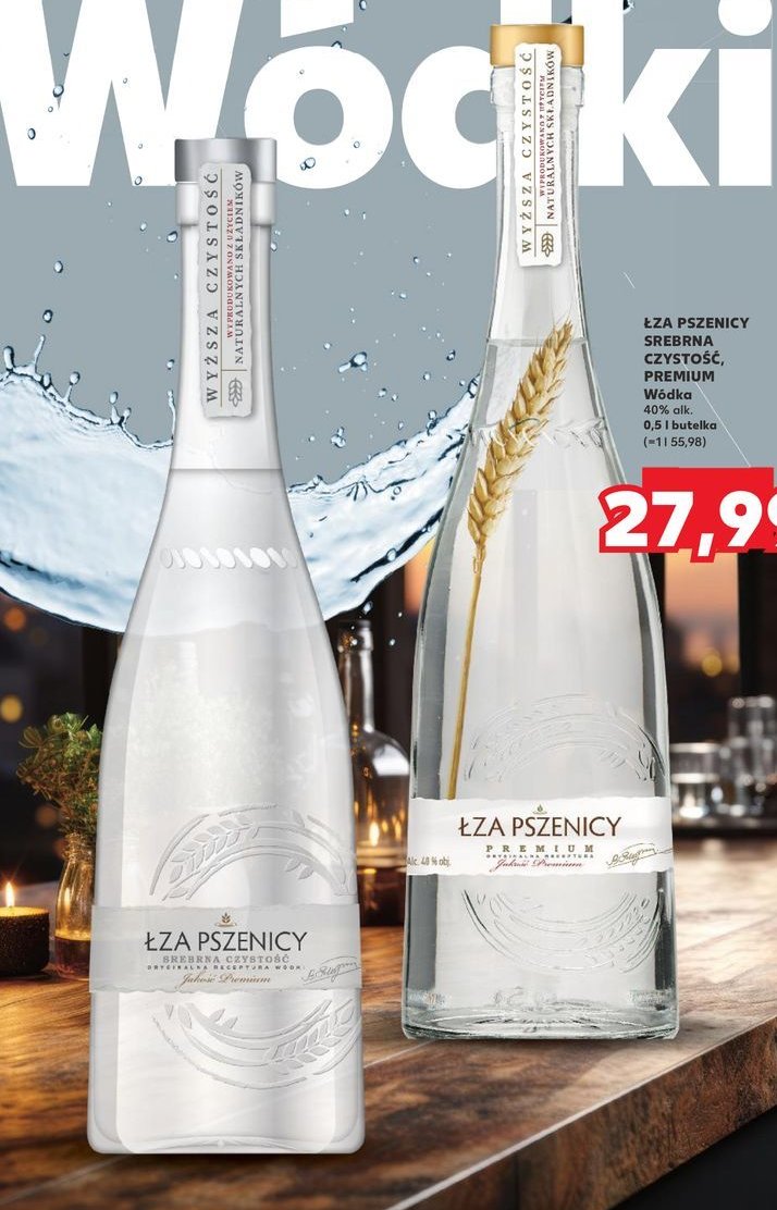 Wódka srebrna czystość Łza pszenicy promocja w Kaufland