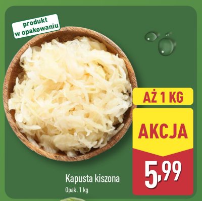 Kapusta kiszona promocja w Aldi