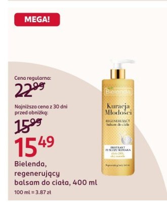 Regenerujący balsam do ciała, 400 ml promocja w Rossmann