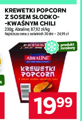 Krewetki popcorn + sos chilli ABRALINE promocja