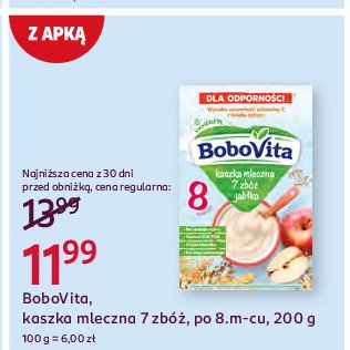 Kaszka zródło błonnika 7 zbóż BOBOVITA EXPRET promocja w Rossmann