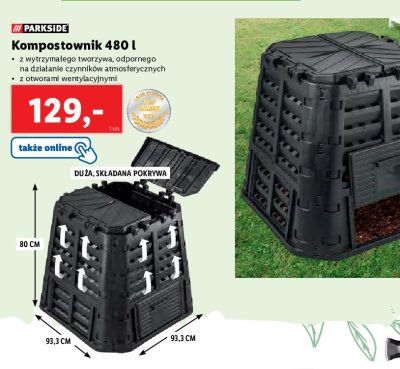 Kompostownik 480 l Parkside promocja