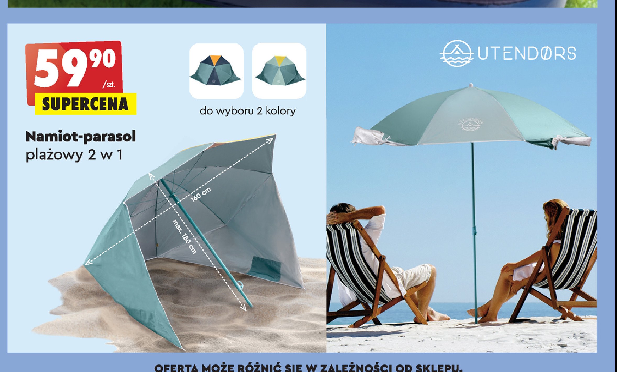 Namiot-parasol Utendors promocje