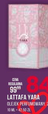 Perfumy LATTAFA YARA olejek perfumowany promocja w Drogerie Natura