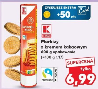 Markizy z kremem kakaowym promocja w Kaufland