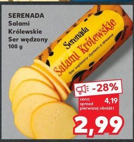 Ser salami wędzony Serenada salami królewskie promocja