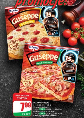 Pizza Guseppe 4 sery promocja w Dino