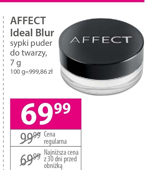 Puder sypki AFFECT IDEAL BLUR promocja