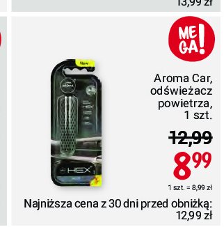 Zapach samochodowy black AROMA CAR CITY promocja