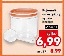 Pojemnik na artykuły sypkie 1 l + miarka promocja