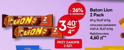 Baton Lion 2 Pack promocja w Żabka