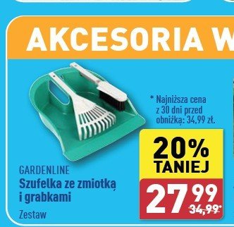 Szufelka ze zmiotką i grabkami GARDEN LINE promocja