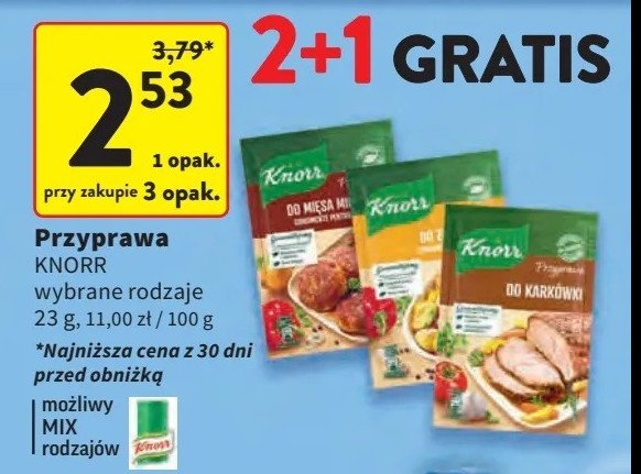 Przyprawa do mięsa mielonego Knorr przyprawa promocja