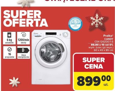 Pralka CANDY CS4 1262DE/1-S promocja w Carrefour