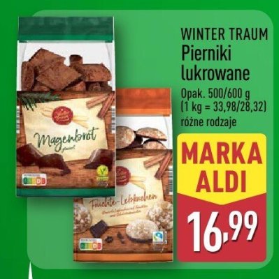 Pierniki lukrowane promocja w Aldi