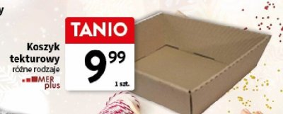 Koszyk tekturowy różne rodzaje promocja w Intermarche
