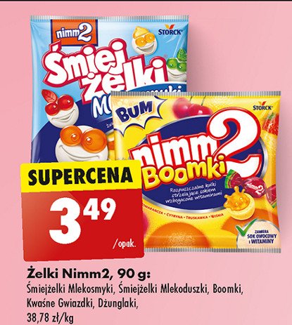 Żelki Nimm2 śmiejżelki mlekosmyki promocja