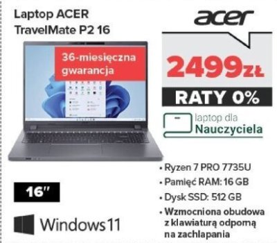 Laptop TravelMate P2 16 promocja w NEONET