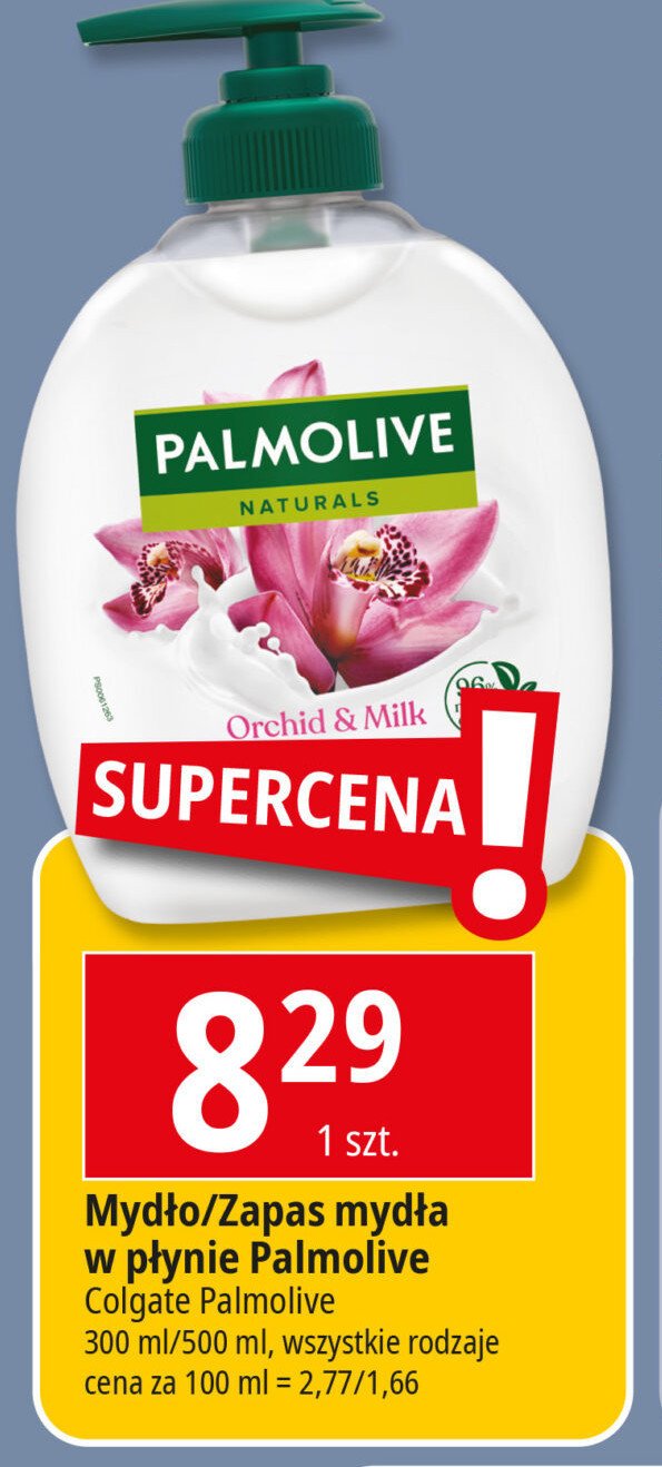 Mydło w płynie milk & orchid - zapas Palmolive naturals promocja