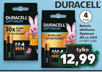 Baterie aaa Duracell optimum promocja