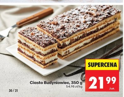 Ciasto Budyniowiec, 350 g Biedronka promocja w Biedronka
