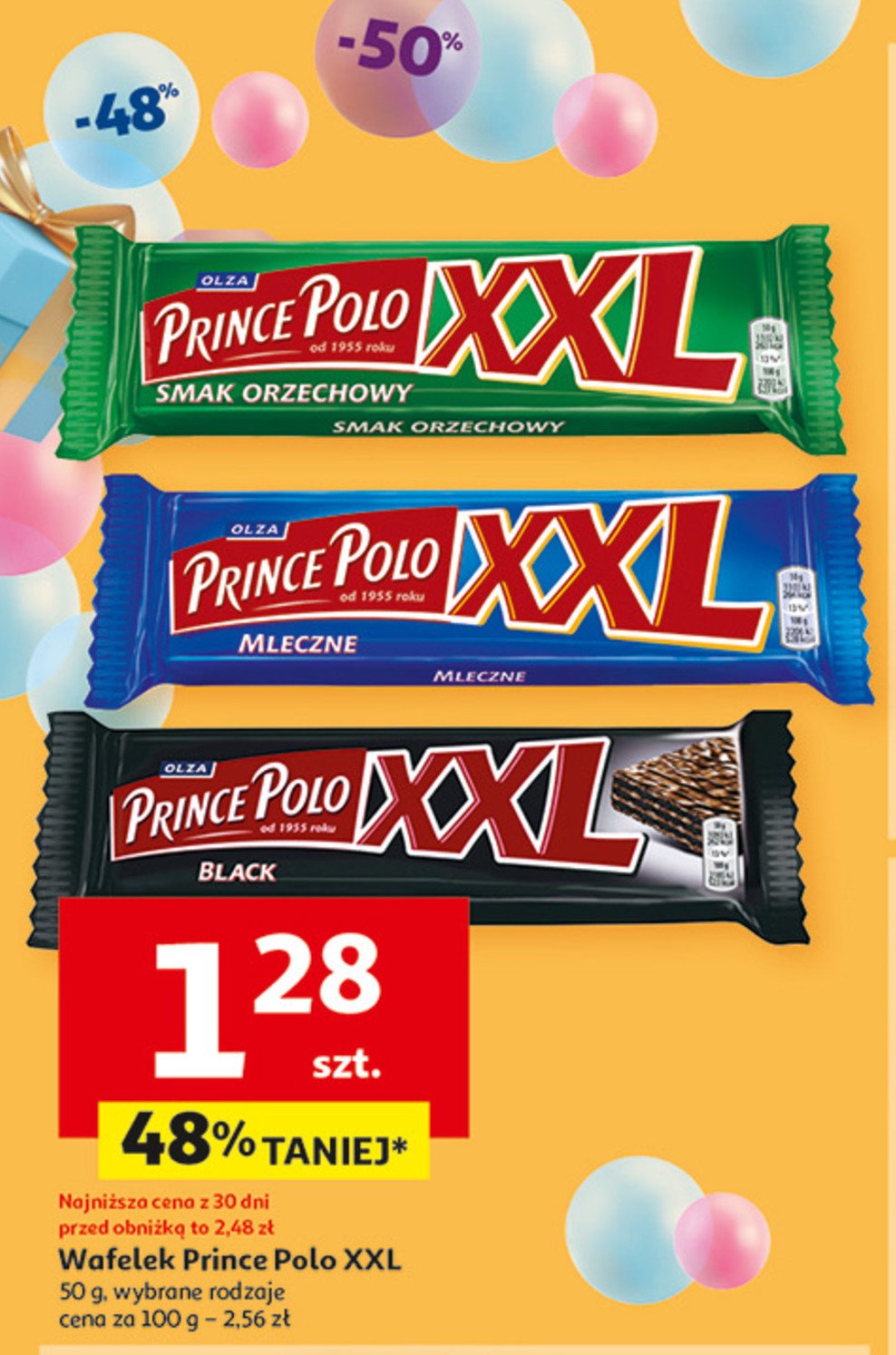 Wafelek black Prince polo xxl promocja