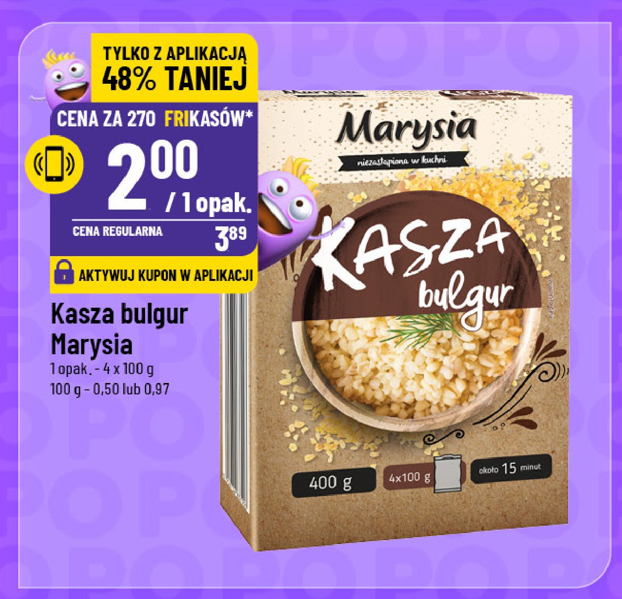 Kasza bulgur Marysia promocja w POLOmarket