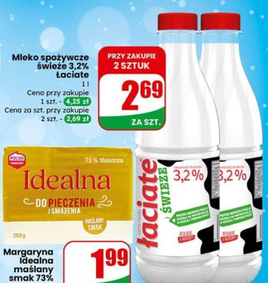 Mleko Łaciate świeże 3,2% promocja w Dino