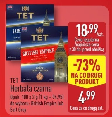 Herbata czarna Earl Grey promocja w Aldi