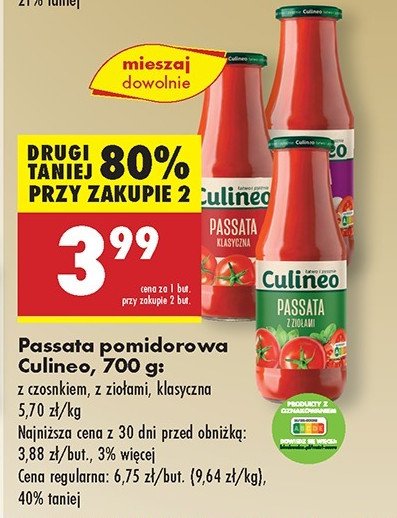 Passata Culineo promocja w Biedronka