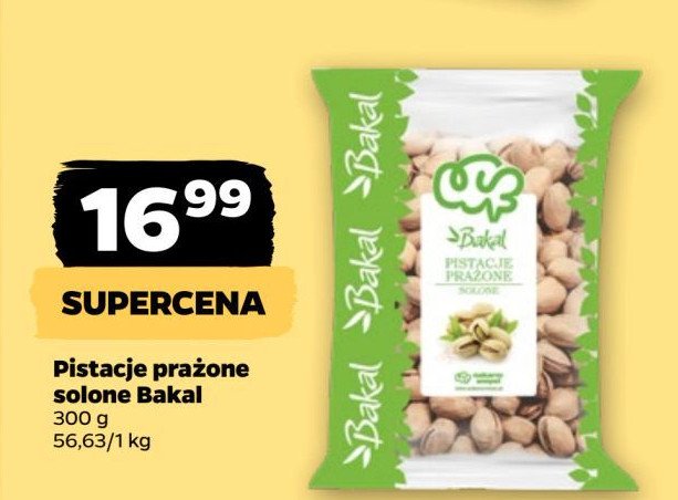 Pistacje prażone Bakal promocja w Netto